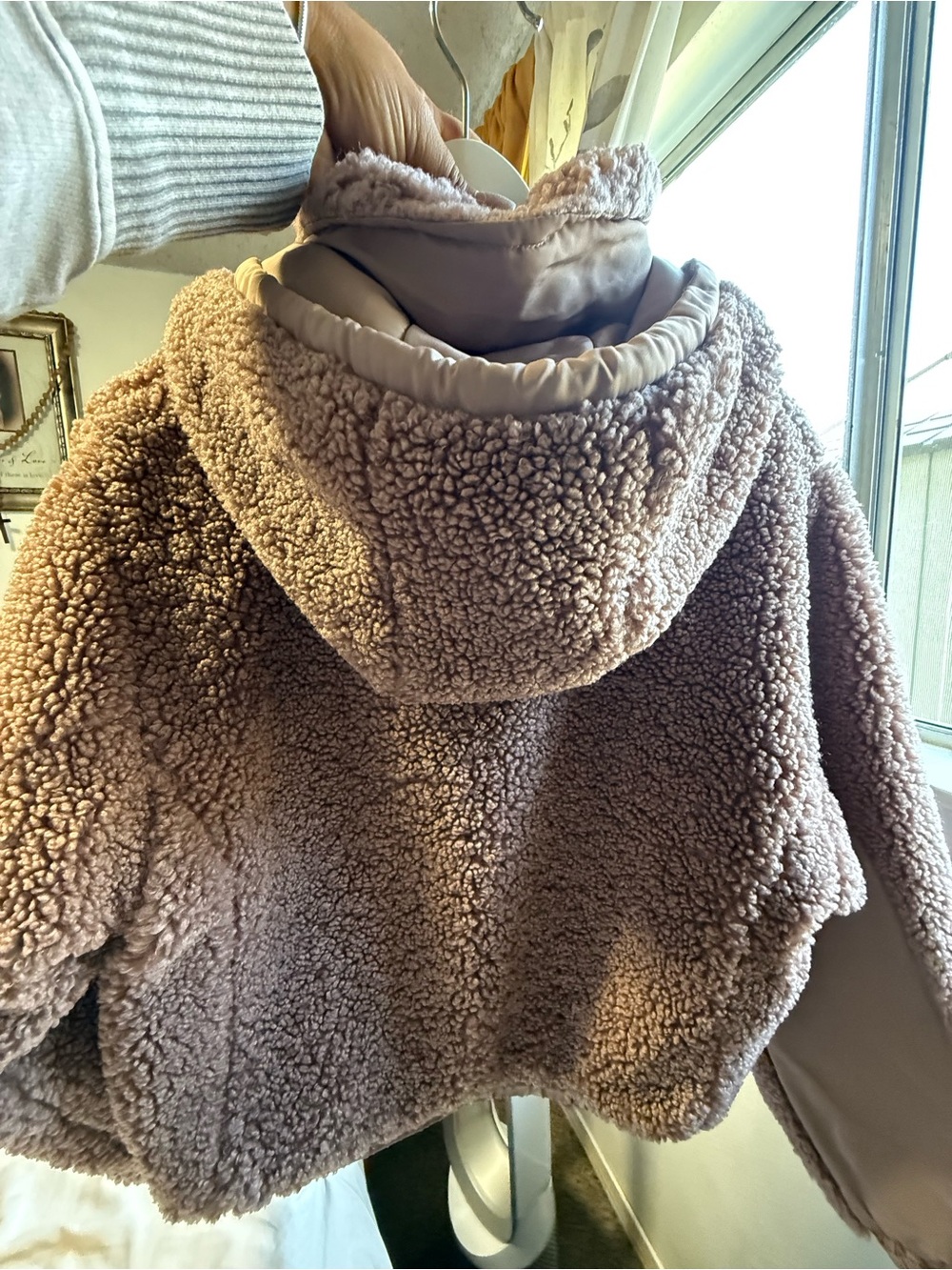 For The Republic Soft Pink Sherpa Jacket - Picture 3 of 3